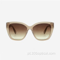 Óculos de sol feminino Cat Eye Full Rim Acetate